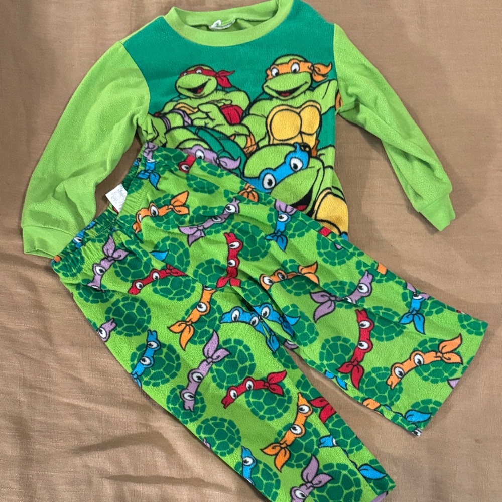Kids Ninja Turtle Pajama Set - Green